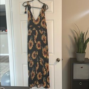 Sunflower maxi dress